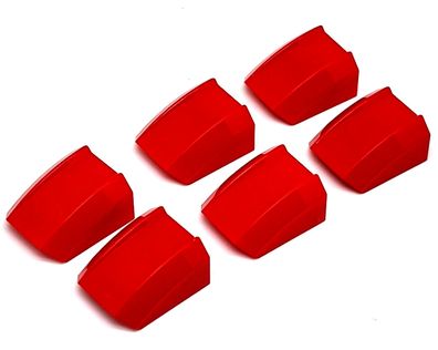LEGO Nr-6247388 Basic 2x2 Front Haupe rot / 6 Stück