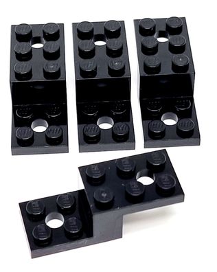 LEGO Nr-6039194 Basic winkel Halter 1X2X1 1/3 W. 2 Platte 2X2 schwarz / 4 Stück