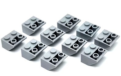 LEGO Nr-4211436 Basic Schräg Dachstein 2X2/45° hellgrau / 10 Stück