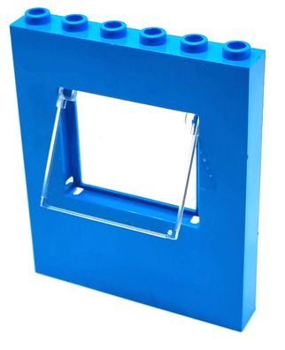 LEGO 1x6x7 Wand Panele türkis blau Fenster mit Glas