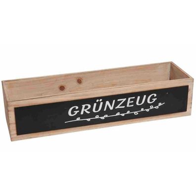 nature trends Holz-Kiste "Grünzeug" Braun natur 45 x 13 x 10 cm