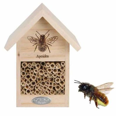 Esschert Design Wild-Bienenhaus mit Silhouette