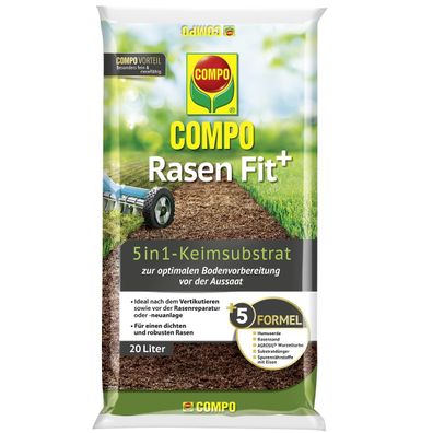COMPO Rasen Fit+ 5 in1 Keimsubstrat 20 Liter
