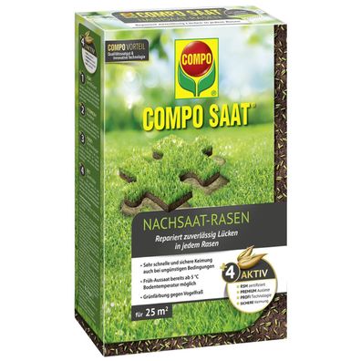 COMPO SAAT® Nachsaat-Rasen 500 g für ca. 25 m²