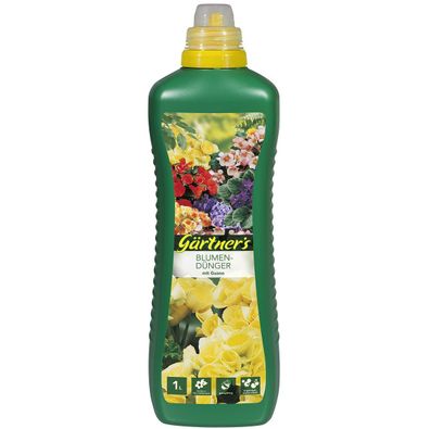 gpi Gärtner´s Blumenpflege Blumendünger mit Guano 1 Liter