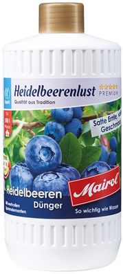 Mairol® Heidelbeerenlust Flüssigdünger Liquid - 1 Liter für 500 Liter
