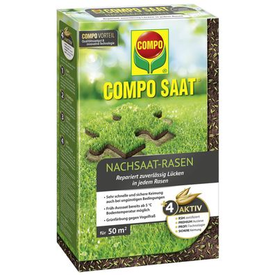 COMPO SAAT® Nachsaat-Rasen 1 kg für ca. 50 m²
