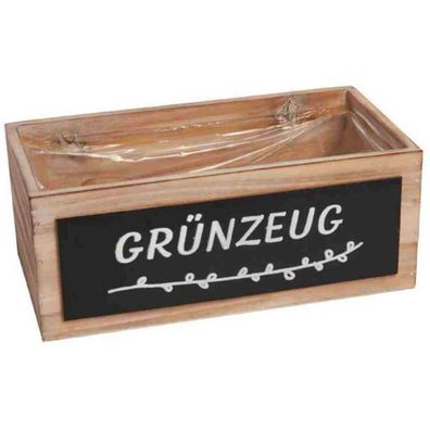 nature trends Holz-Kiste "Grünzeug" Braun natur 25 x 13 x10 cm