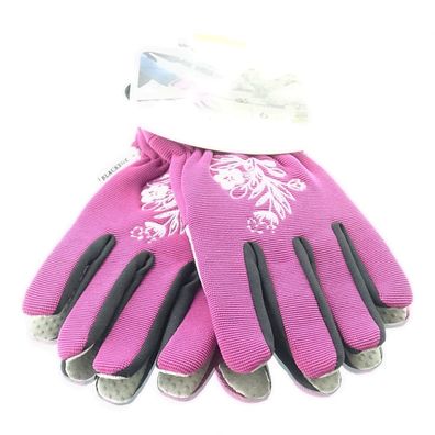 Blackfox® Garten - Handschuhe Lady´s Line Lila/ Violett mit Dekor Größe 6/ XS