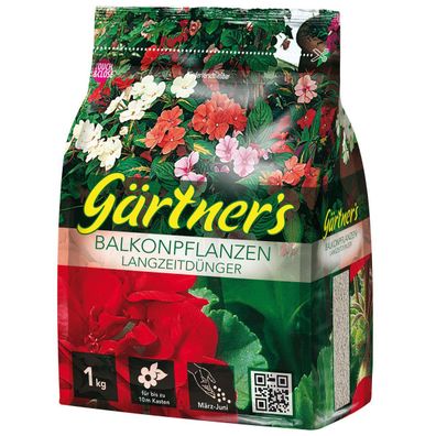 gpi Gärtner´s Blumenpflege Balkonpflanzen Langzeitdünger 1 kg