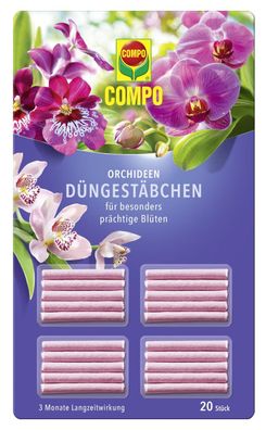 COMPO Düngestäbchen für Orchideen 20 Stück Packung