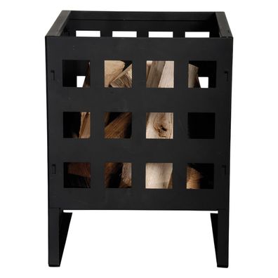 Esschert Design Feuerkorb Schwarz zerlegbar 30 x 30 x 40 cm - Weichstahl