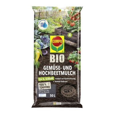 COMPO BIO Gemüse- und Hochbeetmulch 50 l torffrei