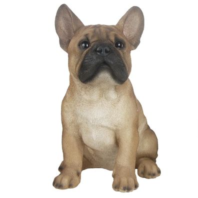 Esschert Design Hundefigur Französische Bulldogge Beige sitzend
