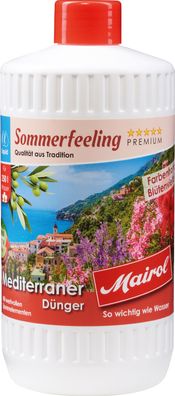 Mairol® Mediterraner Sommerfeeling Flüssigdünger Liquid - 1 Liter für 250 Liter