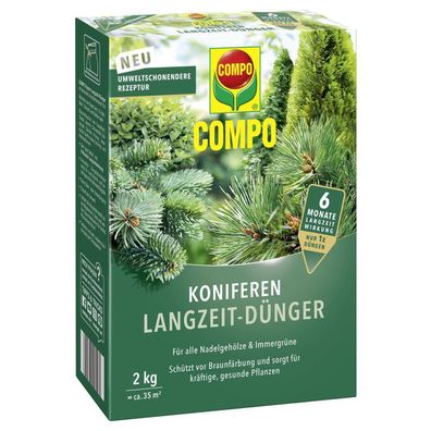COMPO Koniferen Langzeit-Dünger - 2 kg für ca. 35 m²