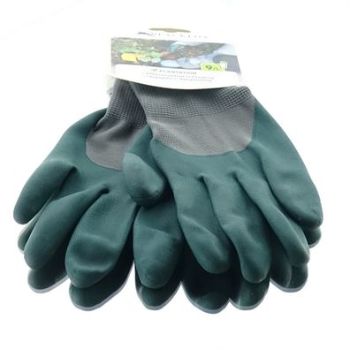 Blackfox® Garten - Handschuhe Pflanzenarbeit Grün Größe 9/ L
