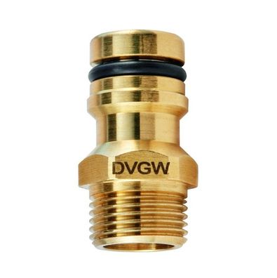 GEKA® plus Trinkwasser Gerätestecker Außengewinde 3/4 Zoll - 19 mm DVGW VP550