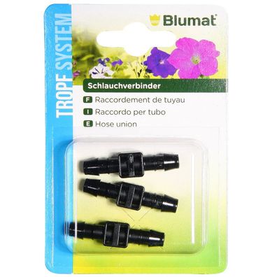 Tropf Blumat® Zubehör Schlauchverbinder 8-8 mm - 3er Pack