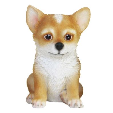 Esschert Design Hundewelpe Chihuahua Braun & Weiß sitzend