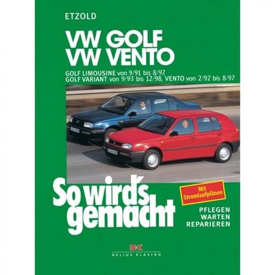 VW Golf III (91-97) Kombi (93-98) Benziner So wird's gemacht Reparaturanleitung