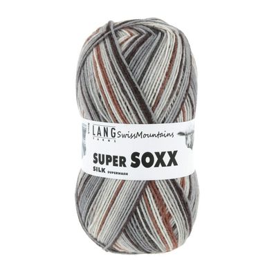 Sockenwolle Super Soxx Silk Color 4-fach Swiss Mountains
