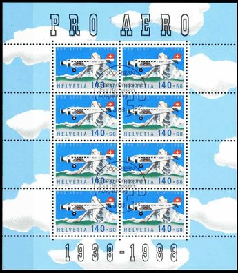 Schweiz BLOCK Kleinbogen 1980-1989 Nr 1369 ESST SAFEA6A