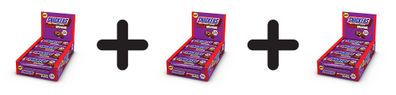 3 x Mars Protein Snickers High Protein Bar - Peanut Brownie (12x50g) Milk Chocolate
