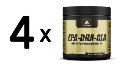 4 x Peak EPA - DHA - GLA (90 Caps)