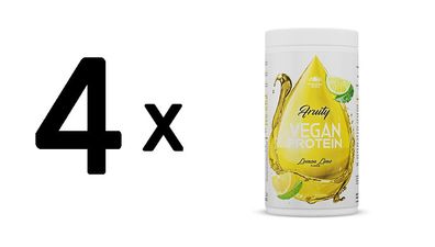 4 x Peak Fruity Vegan Protein (400g) Lemon Lime