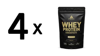4 x Peak Whey Protein Concentrate (900g) Butter Biscuit