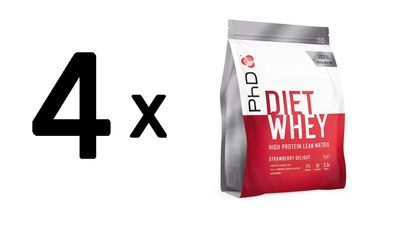 4 x PhD Diet Whey (4,4 lb) Vanilla Creme