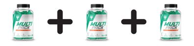 3 x Trec Nutrition Multipack (240 Caps) Unflavoured