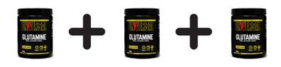 3 x Universal Nutrition Glutamine Powder - Unflavoured (300g)
