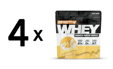 4 x Whey Protein, Banana Creme - 2000g