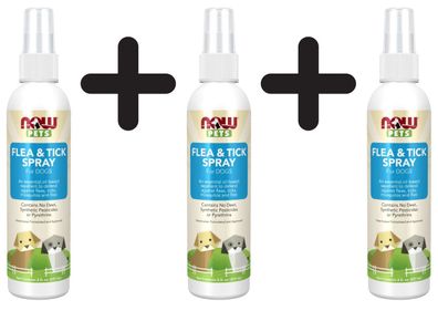 3 x Flea & Tick Spray for Dogs - 237 ml