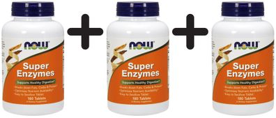 3 x Super Enzymes - 180 tablets