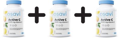 3 x Active C, 1000mg Vitamin C - 60 vegan caps