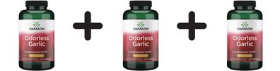 3 x Odorless Garlic, 500mg - 100 caps