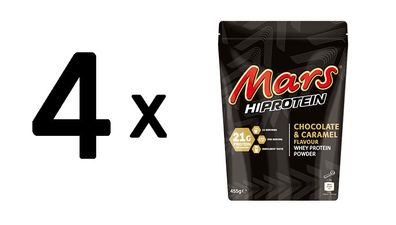 4 x Mars Protein Mars Protein Powder (455g) Chocolate and Caramel