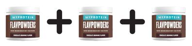 3 x Myprotein FlavPowders (65 serv) Chocolate Brownie