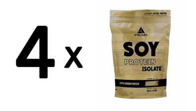 4 x Peak Soy Protein Isolate (750g) Vanilla