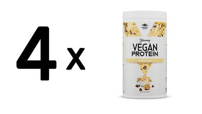 4 x Peak Yummy Vegan Protein (450g) Cookie Dough