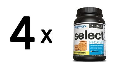 4 x PEScience Select Protein (2lbs) Chocolate Mint Cookie