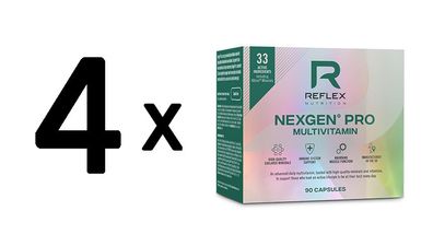 4 x Reflex Nutrition Nexgen Pro Multivitamin (90 Capsules)