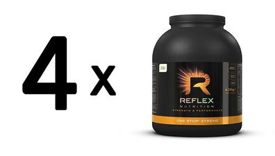 4 x Reflex Nutrition One Stop Xtreme (4.35kg) Strawberries and Cream