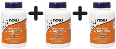 3 x L-Arginine, 1000mg - 120 tablets