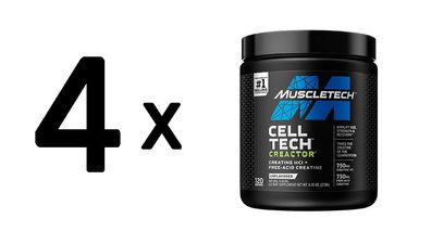 4 x Muscletech Performance Series Creactor (120 serv) Unflavored