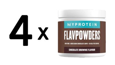 4 x Myprotein FlavPowders (65 serv) Chocolate Brownie