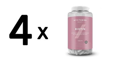 4 x Myvitamins Biotin (90 Tabs) Unflavoured